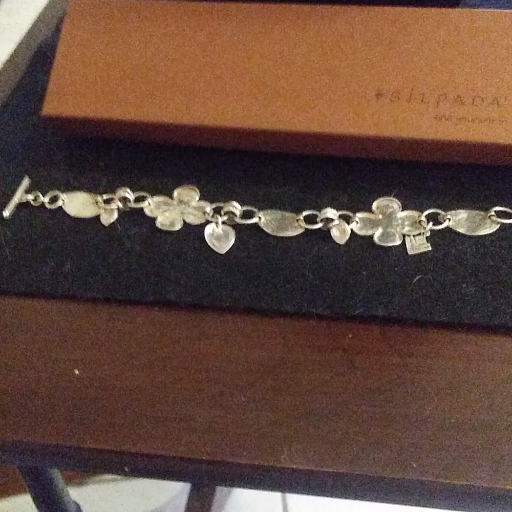 Silpada Leaf and Clover Bracelet